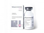 Меропенем, порошок для приготовления раствора для внутривенного введения 500 мг 1 шт
