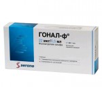 Гонал-Ф, раствор для подкожного введения 300 МЕ/0.5 мл (22 мкг/0.5 мл), 0.5 мл 1 шт шприц-ручки + 8 игл