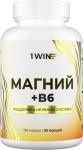 Магний + витамин В6, 1WIN (1ВИН) капсулы 640 мг 120 шт БАД (магния цитрат)