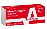 Моксонидин-Акрихин, таблетки покрытые оболочкой пленочной 0.4 мг 30 шт